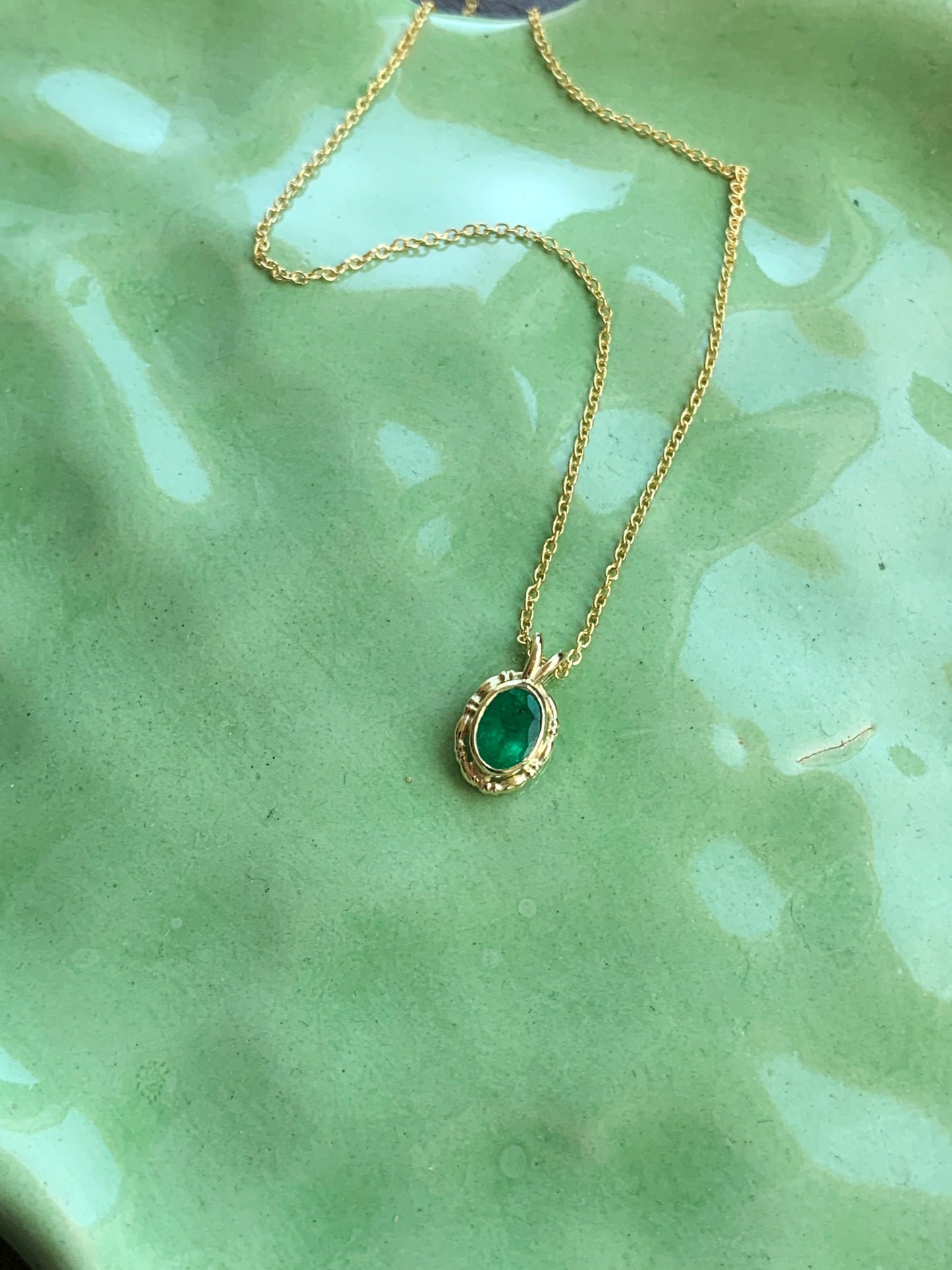 Emerald Charm - 14k Goud