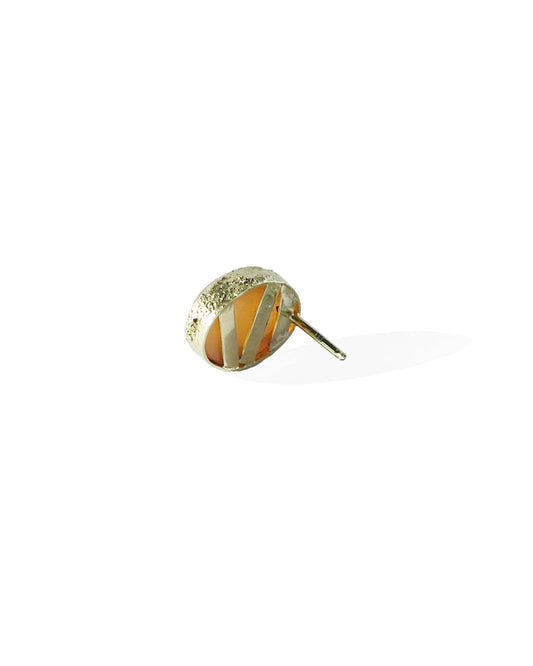 Moonstone Stud - 14k Goud
