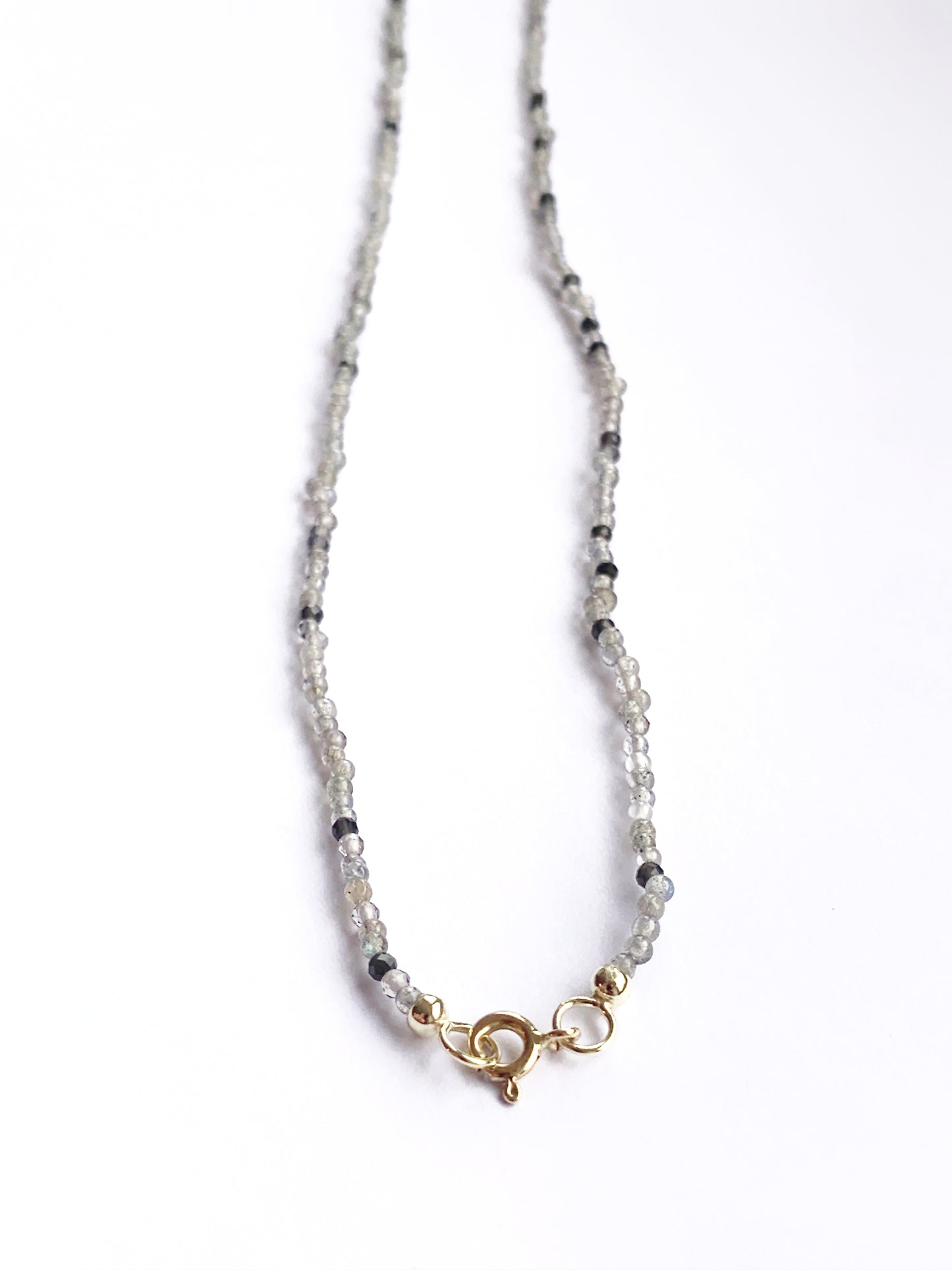 GEMSTONE NECKLACE - LABRADORITE + KWARTS