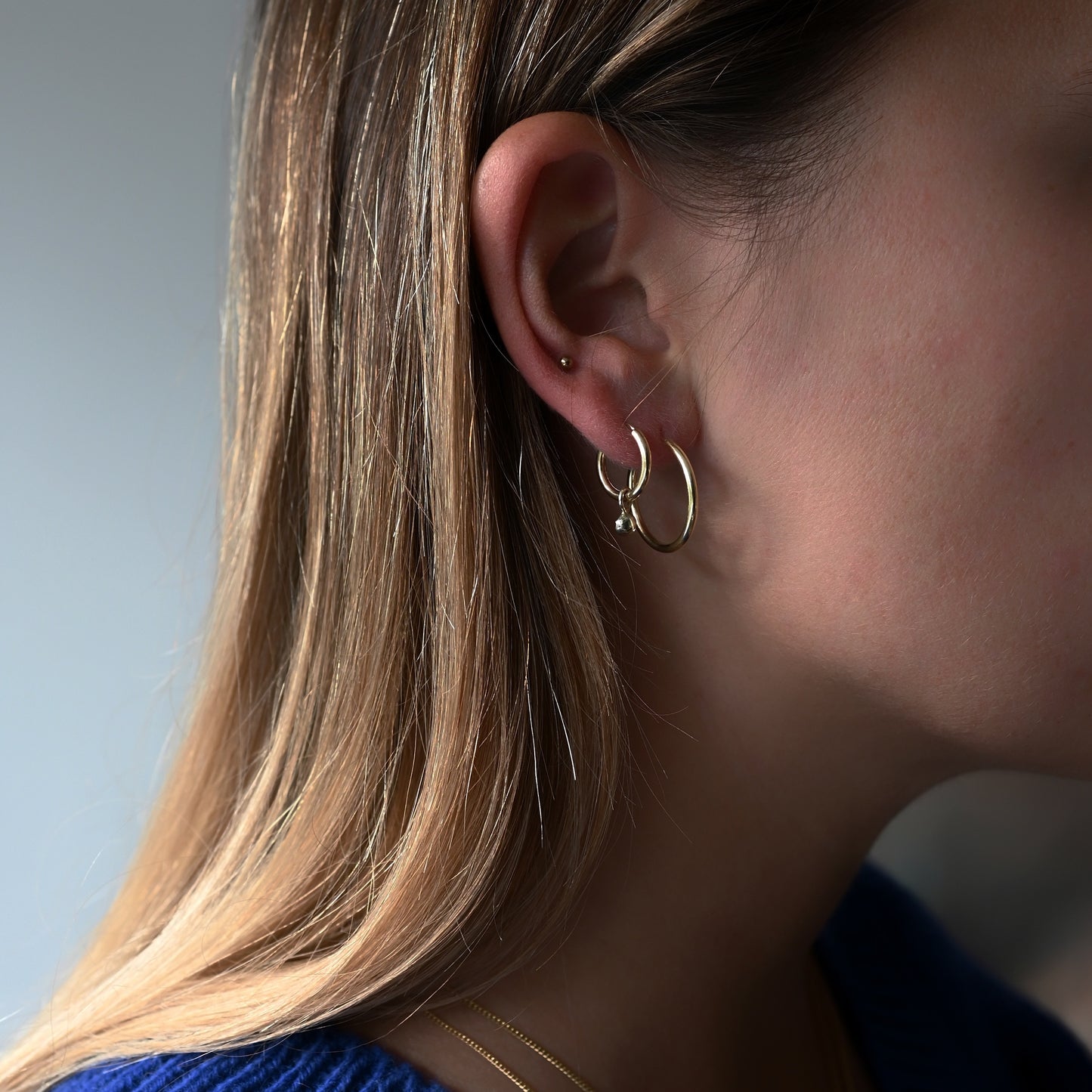 Plain Earrings - 14k Goud