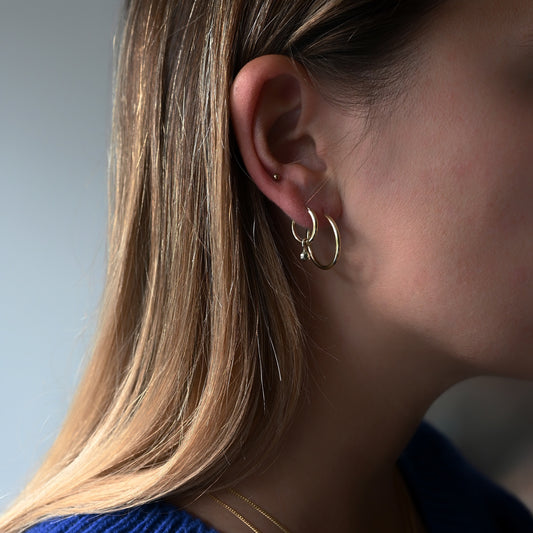 Plain Earrings - 14k Goud