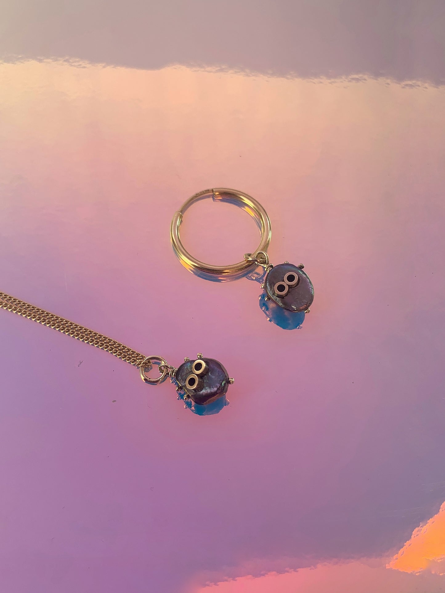 Happy Pearl Charm - 14k Goud