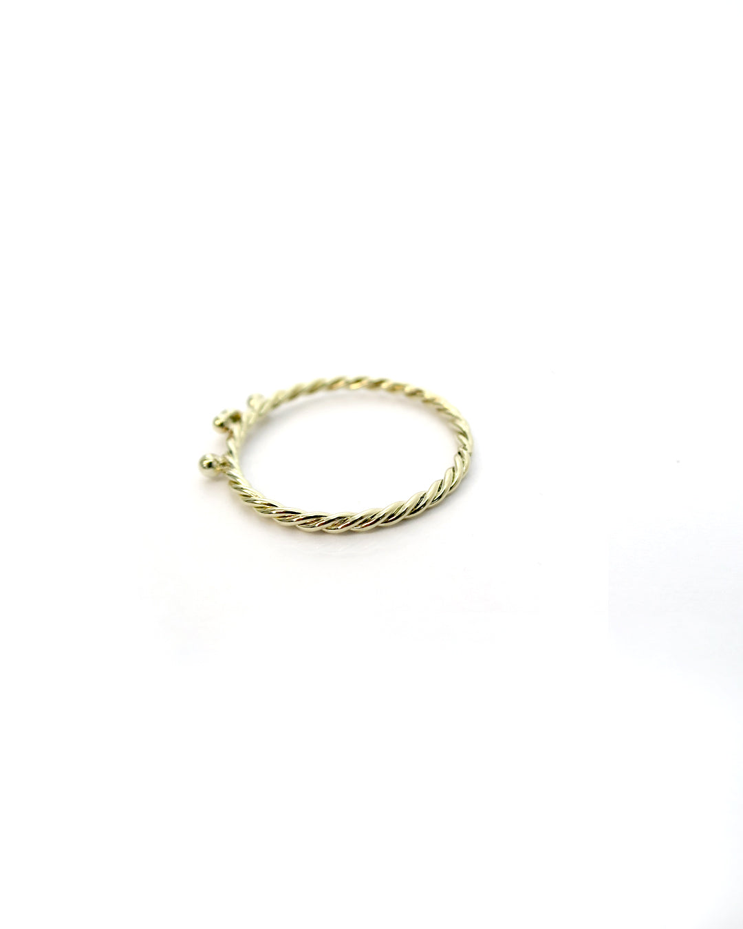 Twisted Fish Egg Ring - 14k Goud