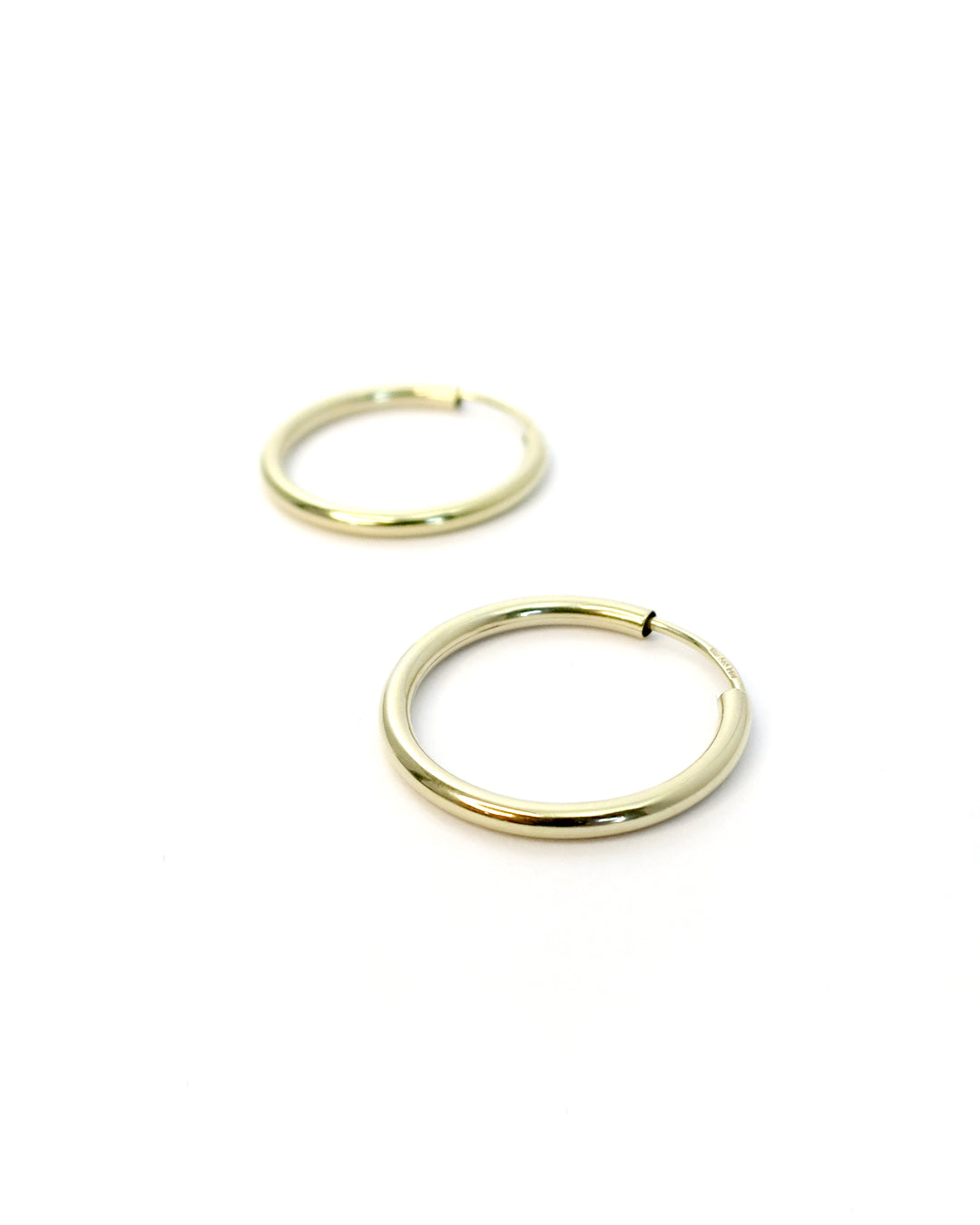 Plain Earrings - 14k Goud