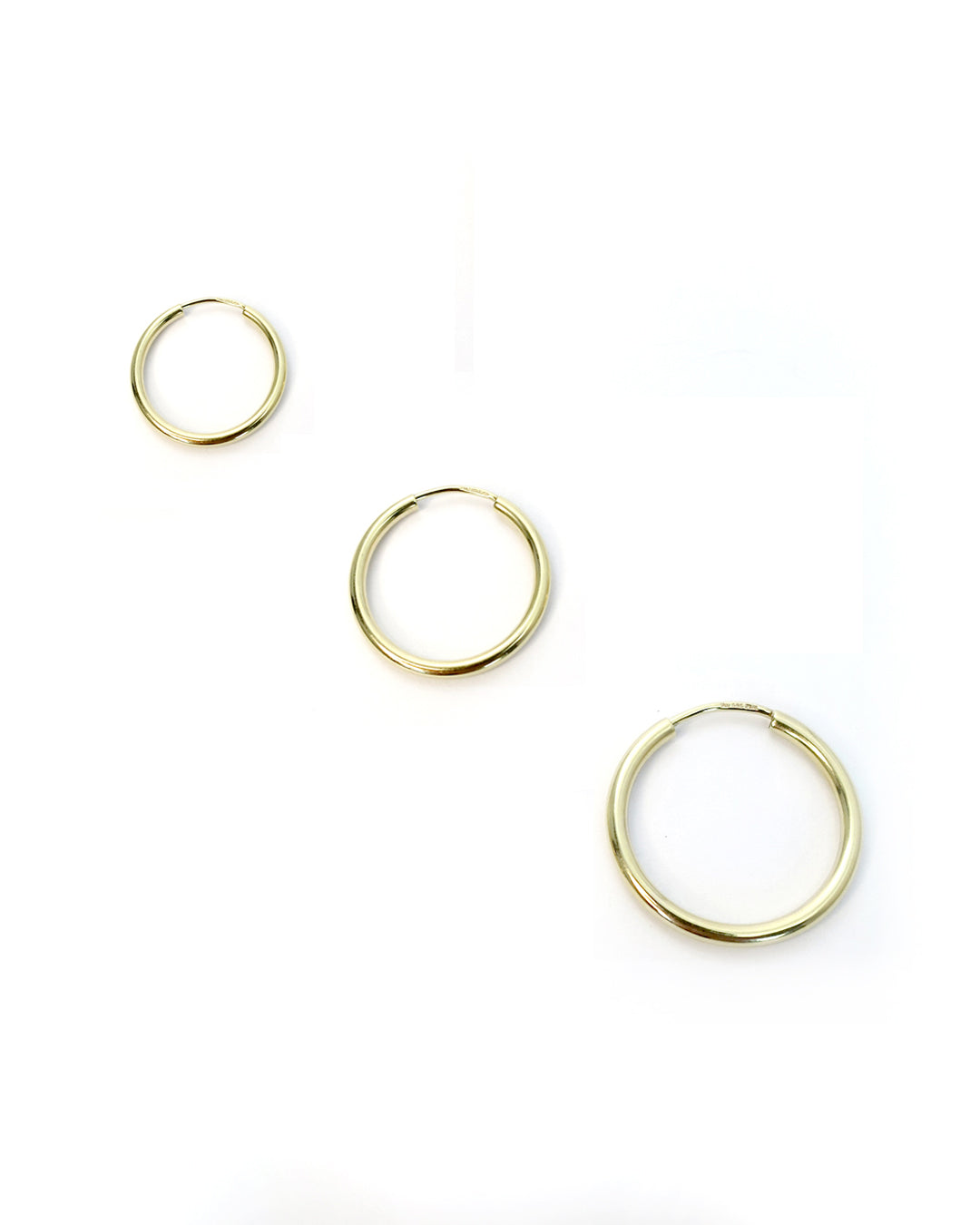 Plain Earrings - 14k Goud