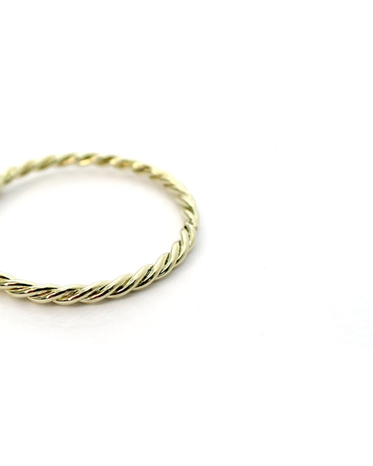 Twisted Rope Ring - 14k Goud
