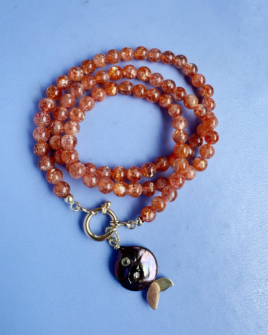 Gemstone Necklace - Sunstone