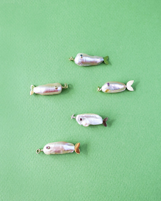 Fish Of Pearl White - 14k Goud