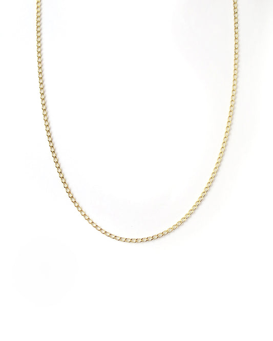 WIDE GOURMET NECKLACE - Solid gold
